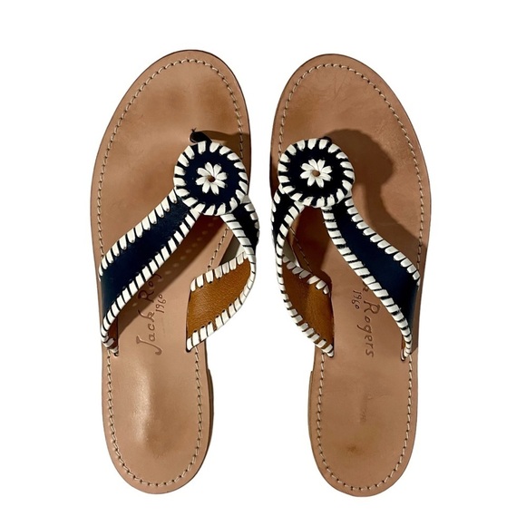 Jack Rogers Shoes - Jack Rogers The Ro Leather Sandals